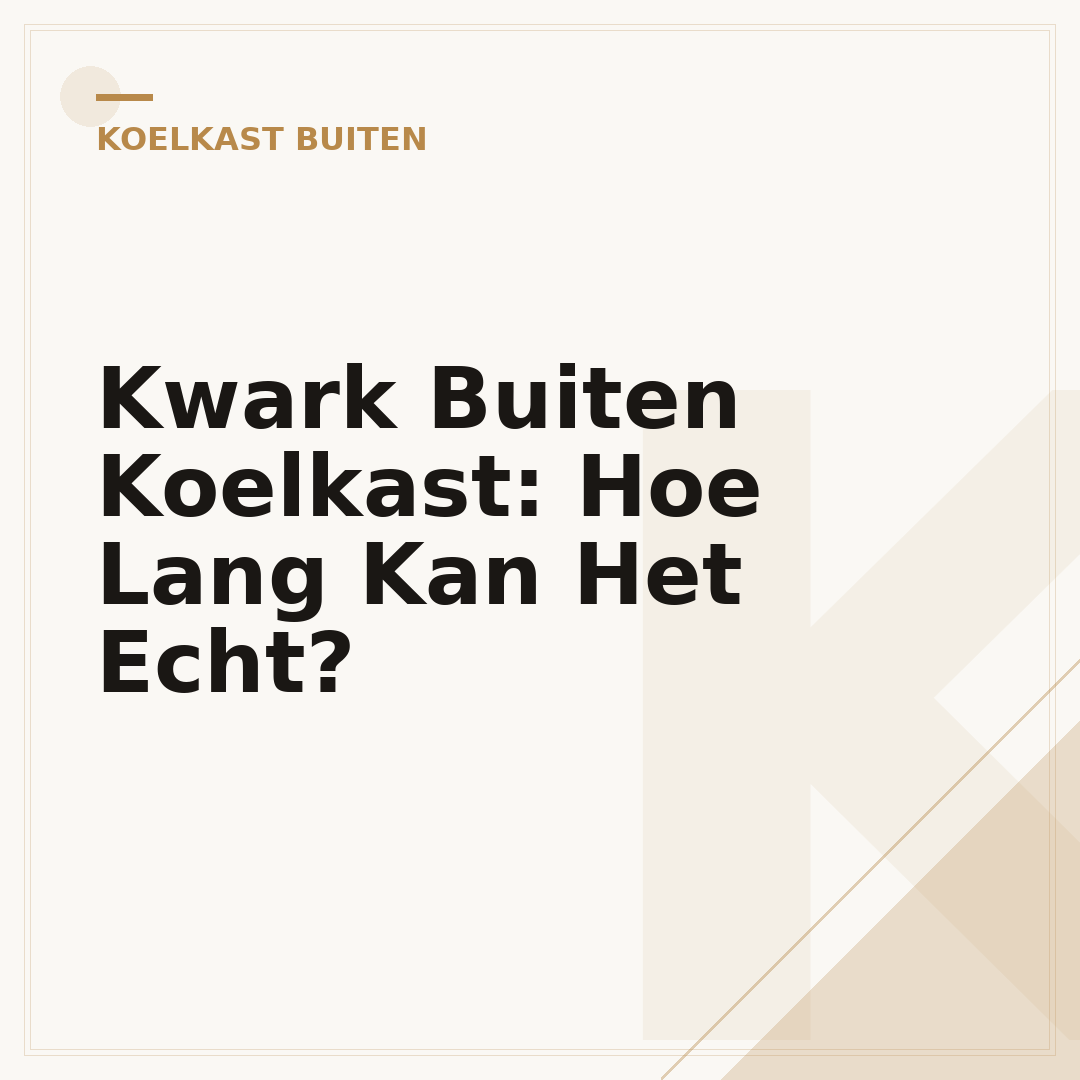 Kwark Buiten Koelkast: Hoe Lang Kan Het Echt?