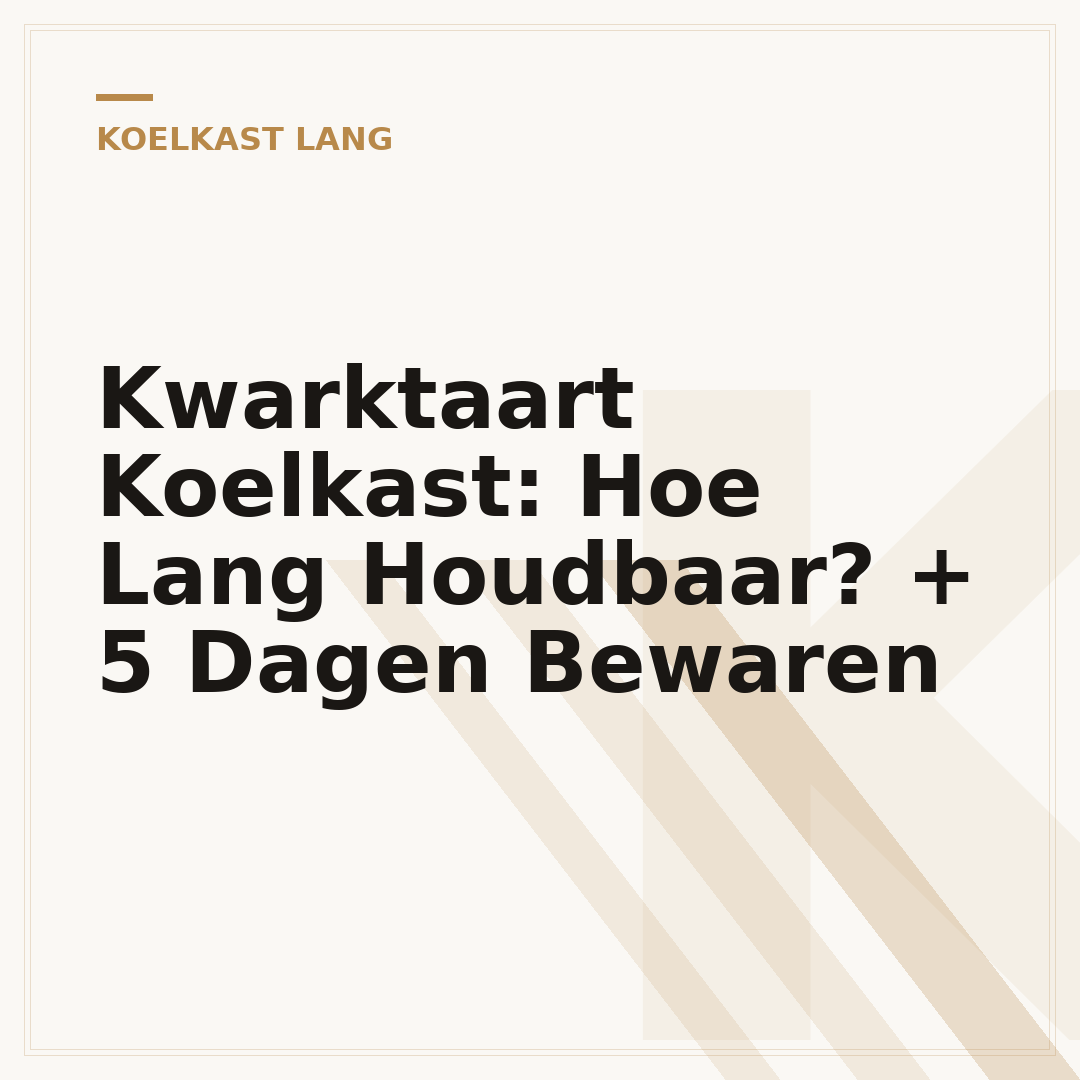 Kwarktaart Koelkast: Hoe Lang Houdbaar? + 5 Dagen Bewaren