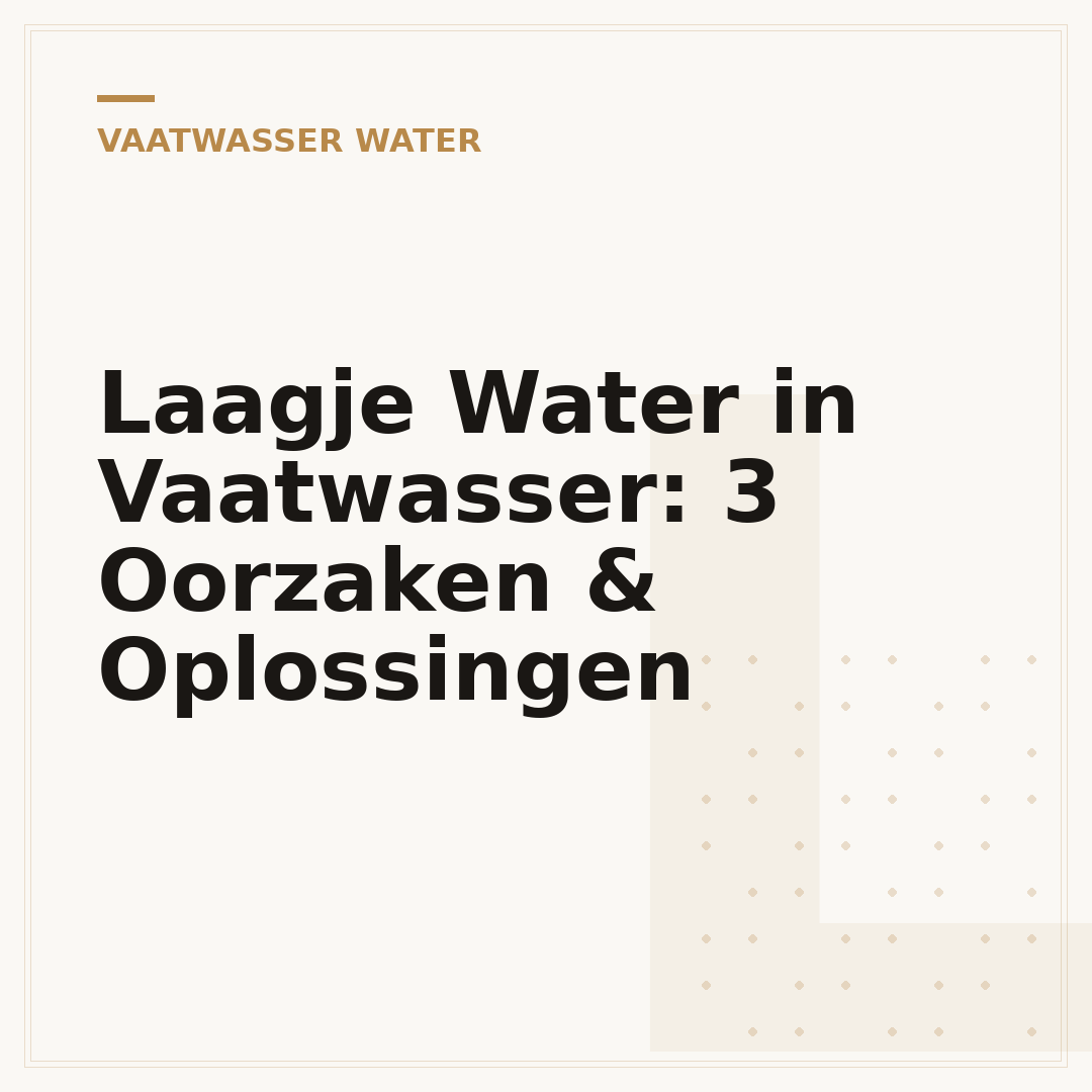Laagje Water in Vaatwasser: 3 Oorzaken & Oplossingen