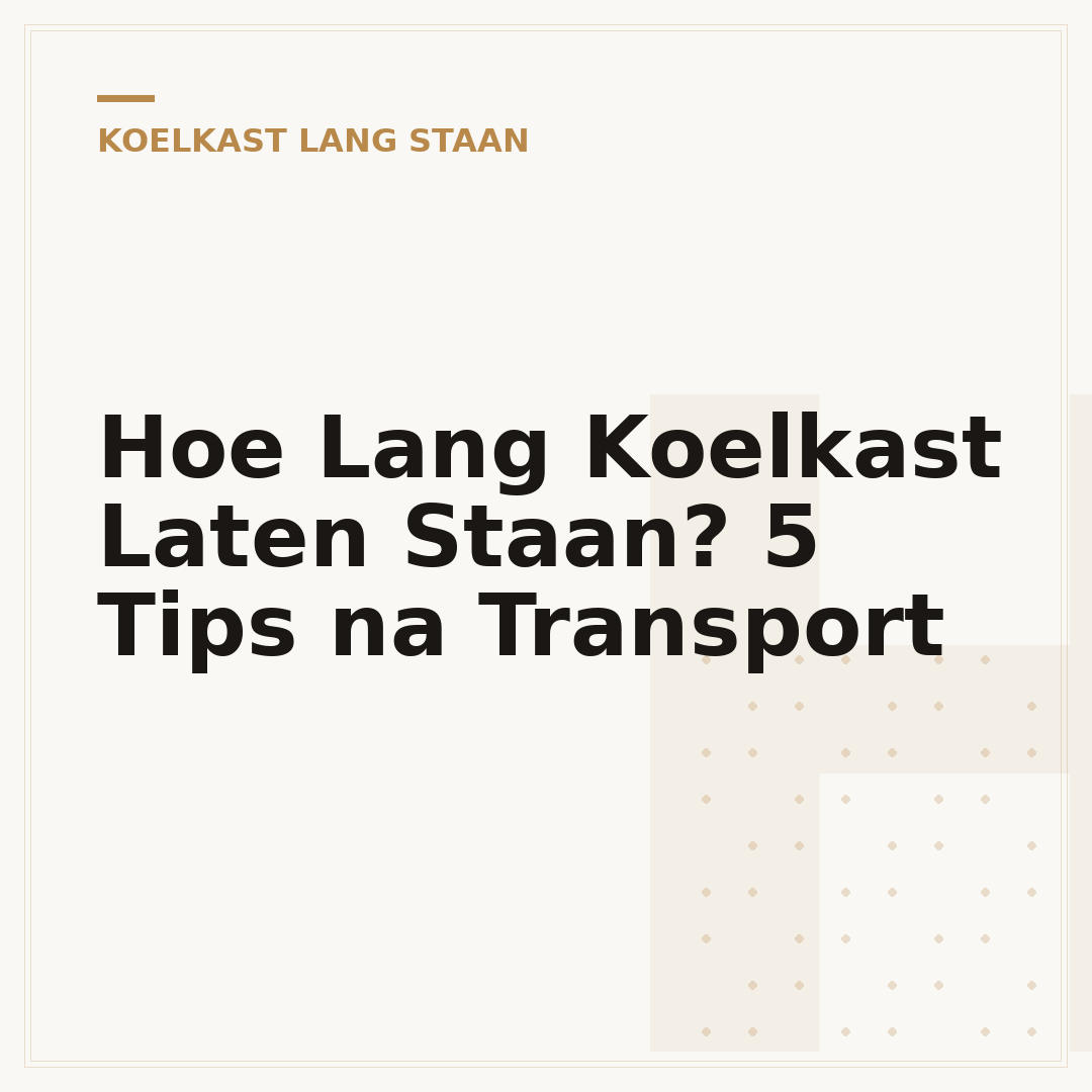 Hoe Lang Koelkast Laten Staan? 5 Tips na Transport