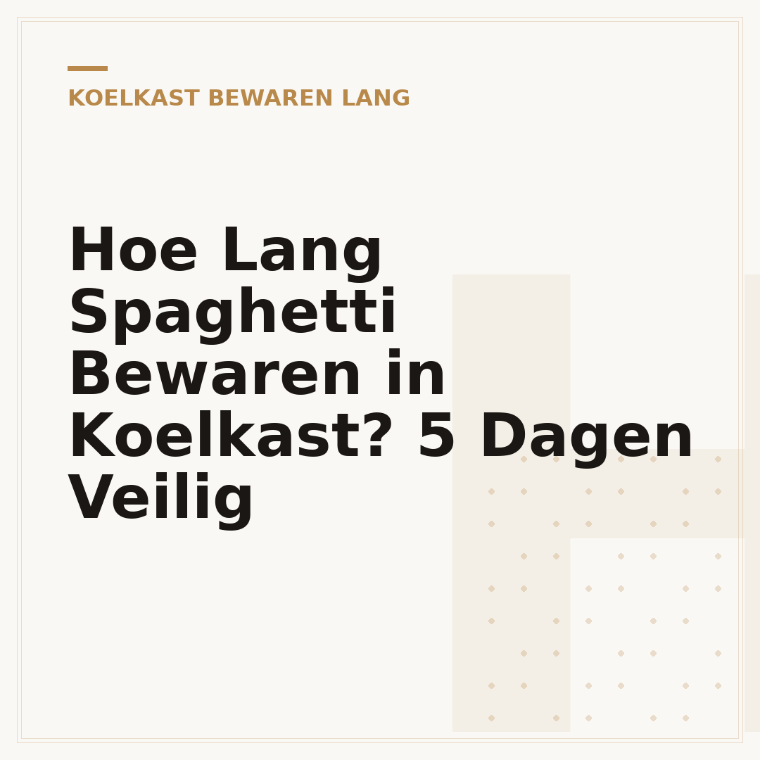 Hoe Lang Spaghetti Bewaren in Koelkast? 5 Dagen Veilig
