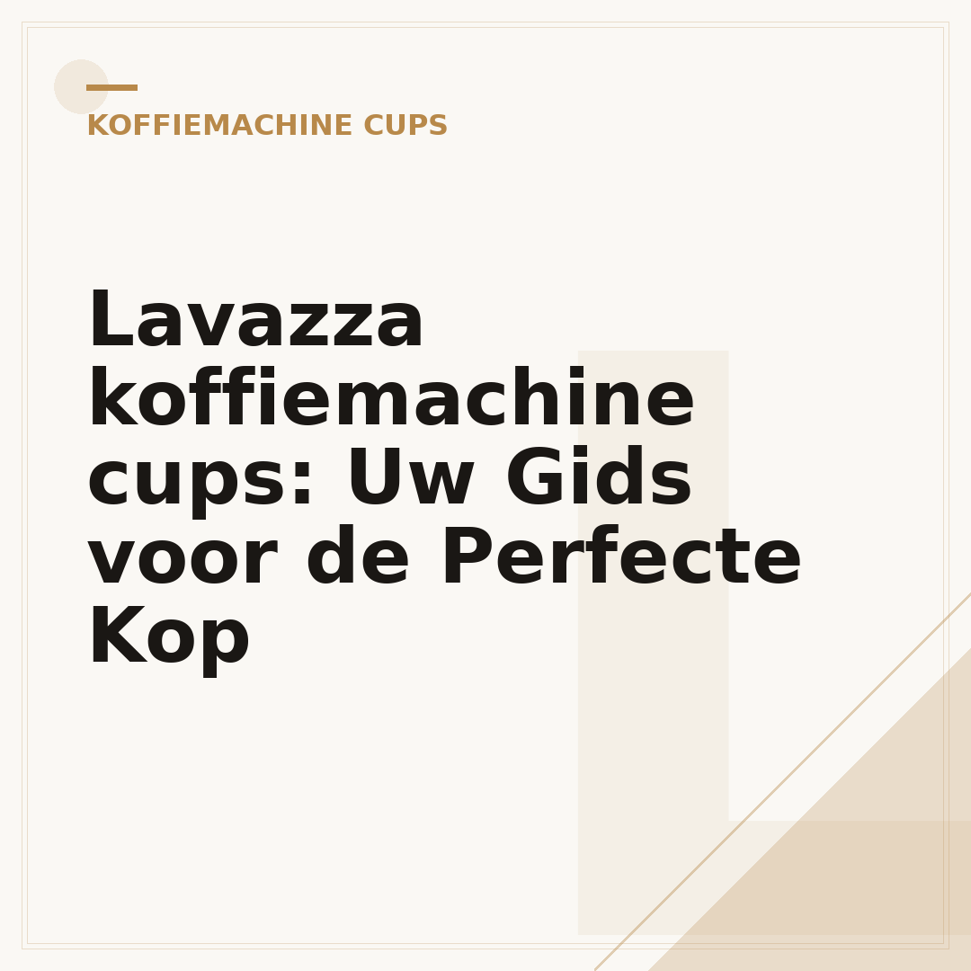 Lavazza koffiemachine cups: Uw Gids voor de Perfecte Kop