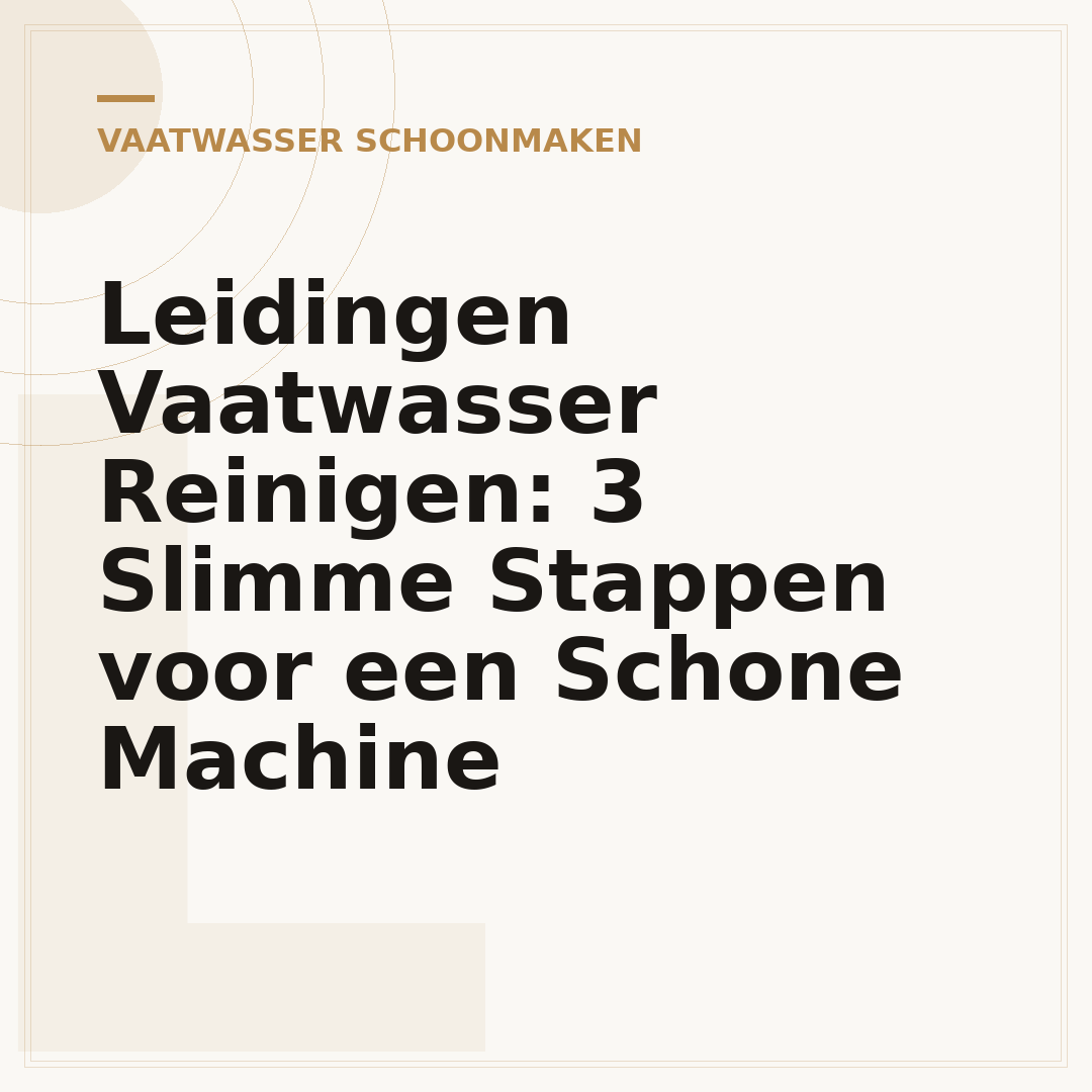Leidingen Vaatwasser Reinigen: 3 Slimme Stappen voor een Schone Machine
