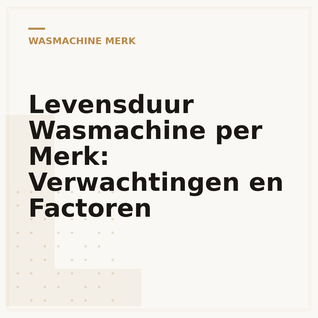 Levensduur Wasmachine per Merk: Verwachtingen en Factoren