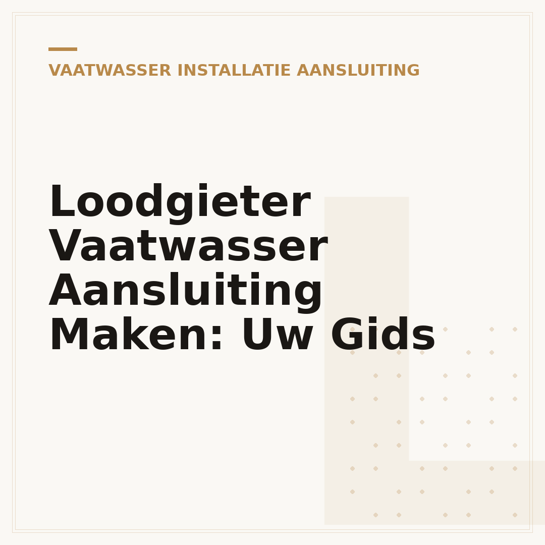 Loodgieter Vaatwasser Aansluiting Maken: Uw Gids