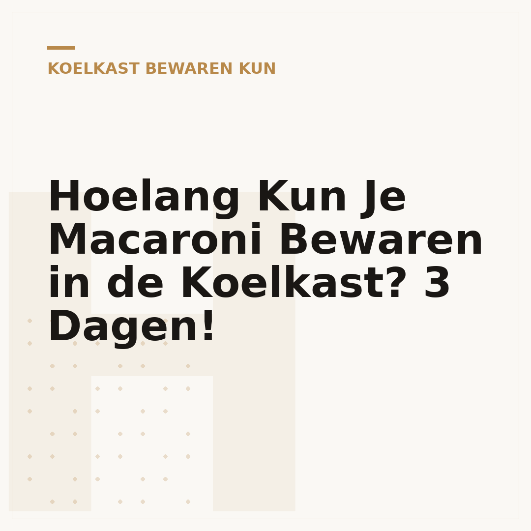 Hoelang Kun Je Macaroni Bewaren in de Koelkast? 3 Dagen!