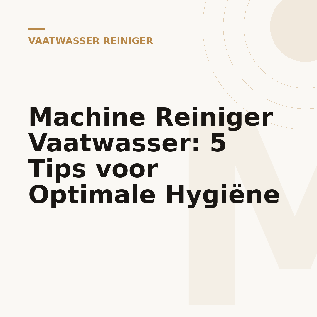 Machine Reiniger Vaatwasser: 5 Tips voor Optimale Hygiëne