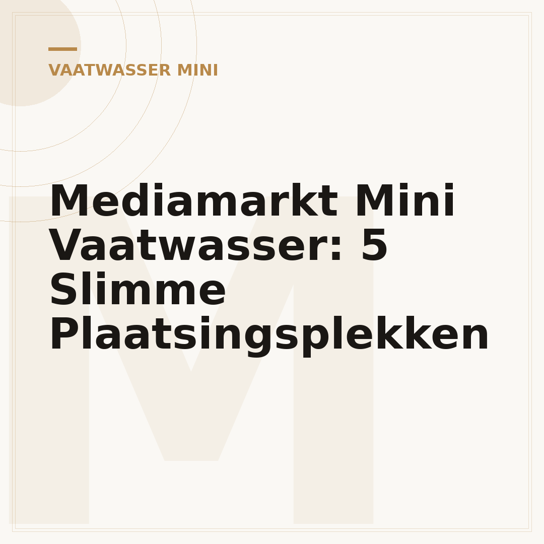 Mediamarkt Mini Vaatwasser: 5 Slimme Plaatsingsplekken