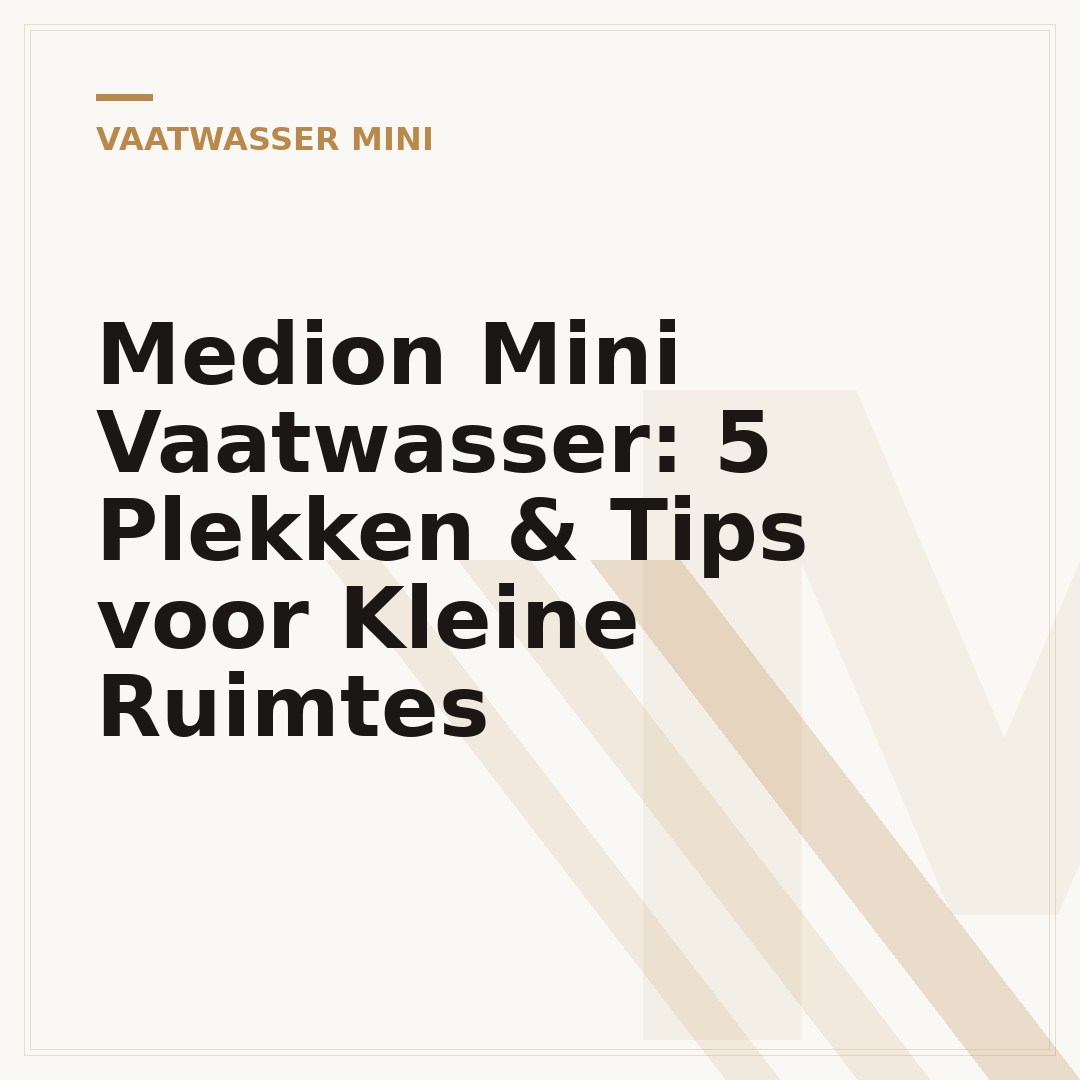 Medion Mini Vaatwasser: 5 Plekken & Tips voor Kleine Ruimtes
