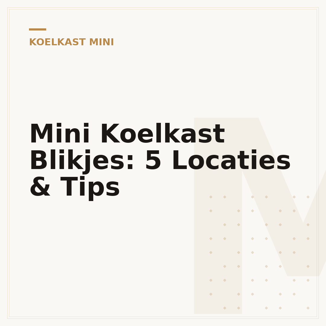 Mini Koelkast Blikjes: 5 Locaties & Tips