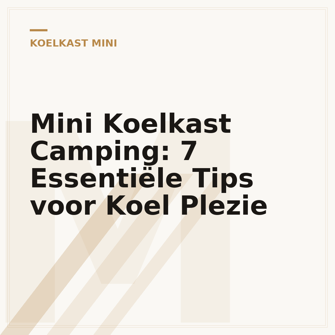 Mini Koelkast Camping: 7 Essentiële Tips voor Koel Plezie