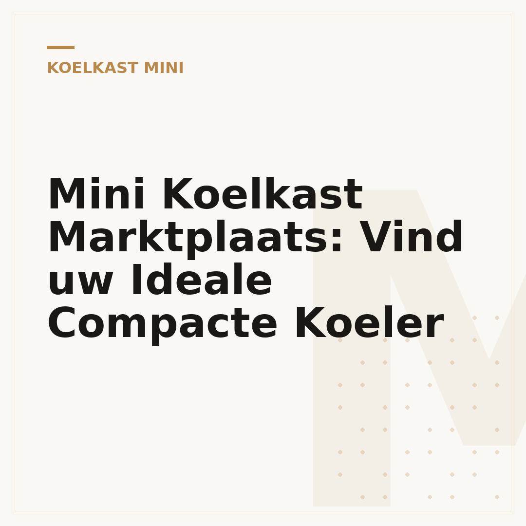 Mini Koelkast Marktplaats: Vind uw Ideale Compacte Koeler