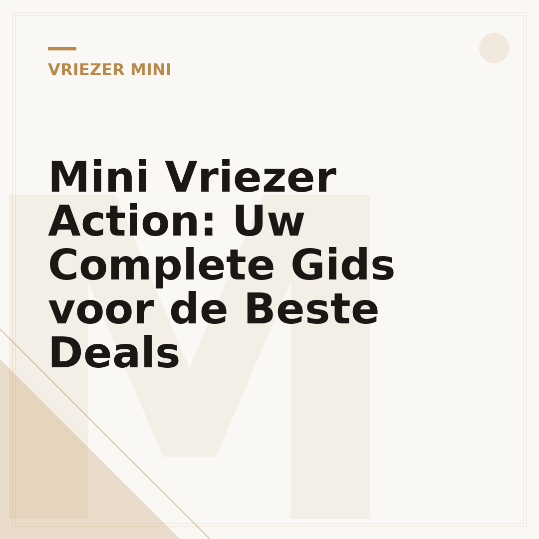 Mini Vriezer Action: Uw Complete Gids voor de Beste Deals