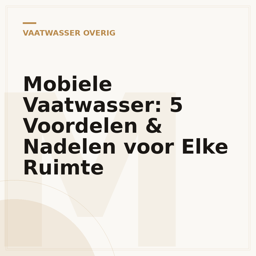 Mobiele Vaatwasser: 5 Voordelen & Nadelen voor Elke Ruimte