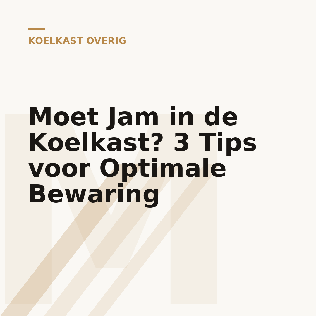 Moet Jam in de Koelkast? 3 Tips voor Optimale Bewaring