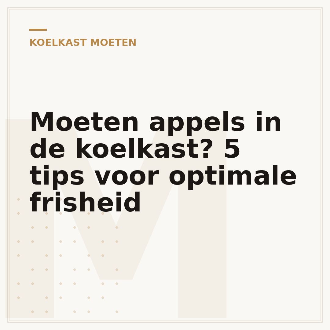 Moeten appels in de koelkast? 5 tips voor optimale frisheid