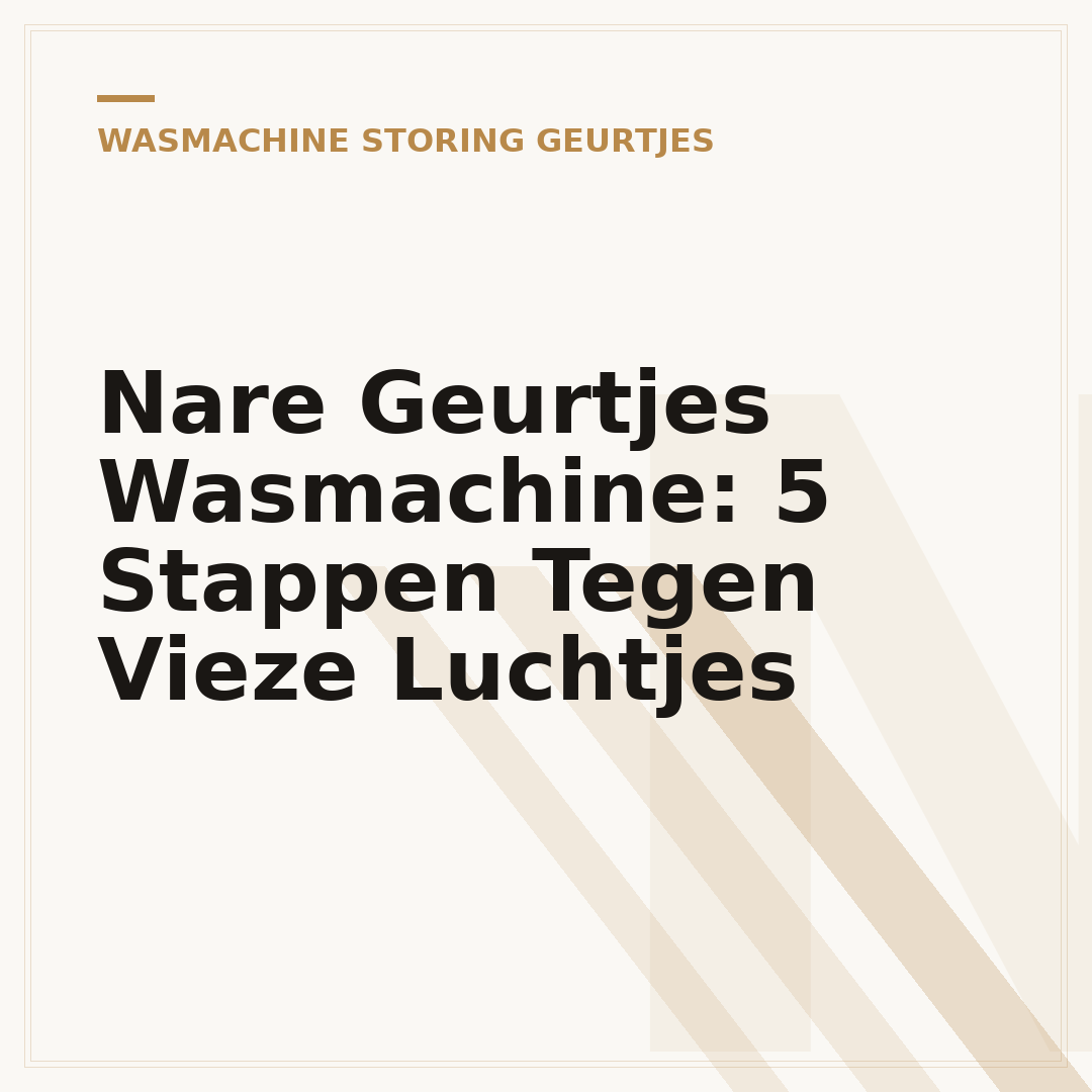 Nare Geurtjes Wasmachine: 5 Stappen Tegen Vieze Luchtjes