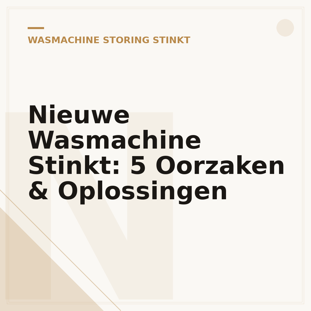 Nieuwe Wasmachine Stinkt: 5 Oorzaken & Oplossingen