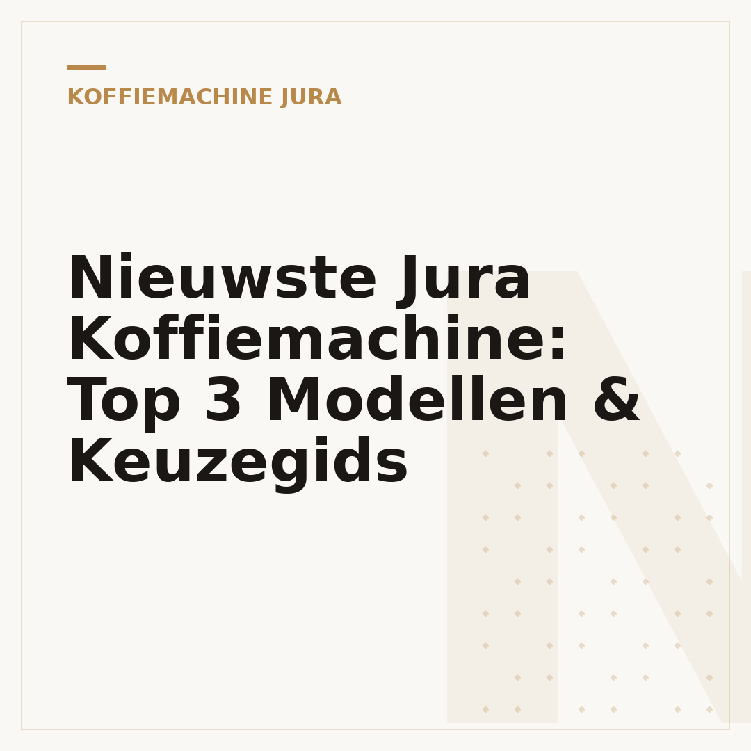 Nieuwste Jura Koffiemachine: Top 3 Modellen & Keuzegids
