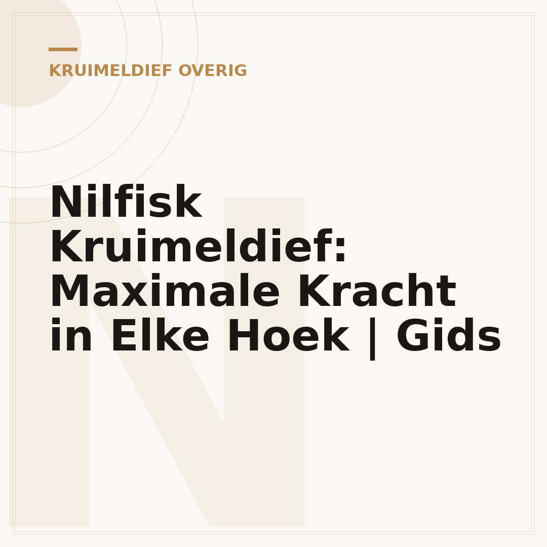 Nilfisk Kruimeldief: Maximale Kracht in Elke Hoek | Gids
