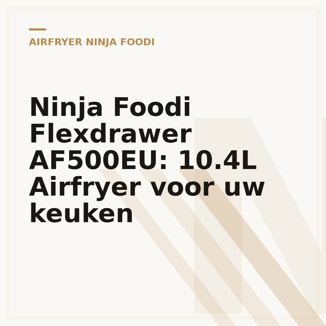 Ninja Foodi Flexdrawer AF500EU: 10.4L Airfryer voor uw keuken