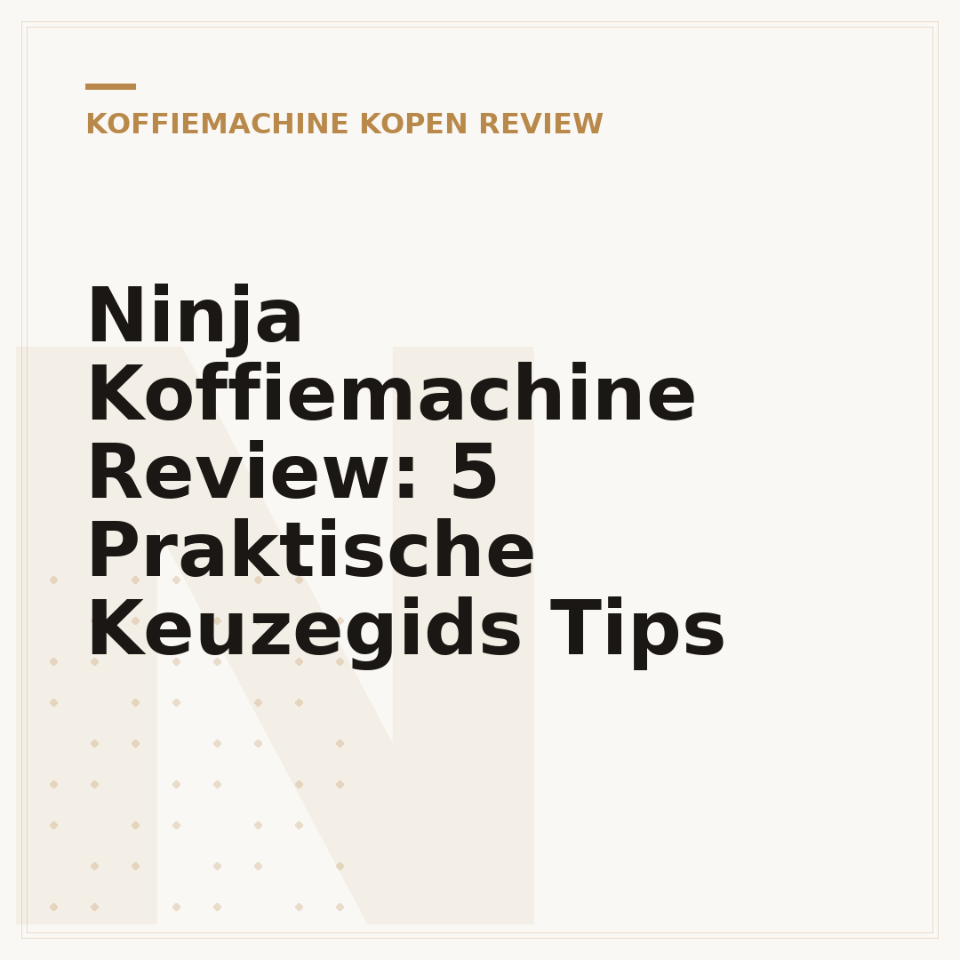 Ninja Koffiemachine Review: 5 Praktische Keuzegids Tips