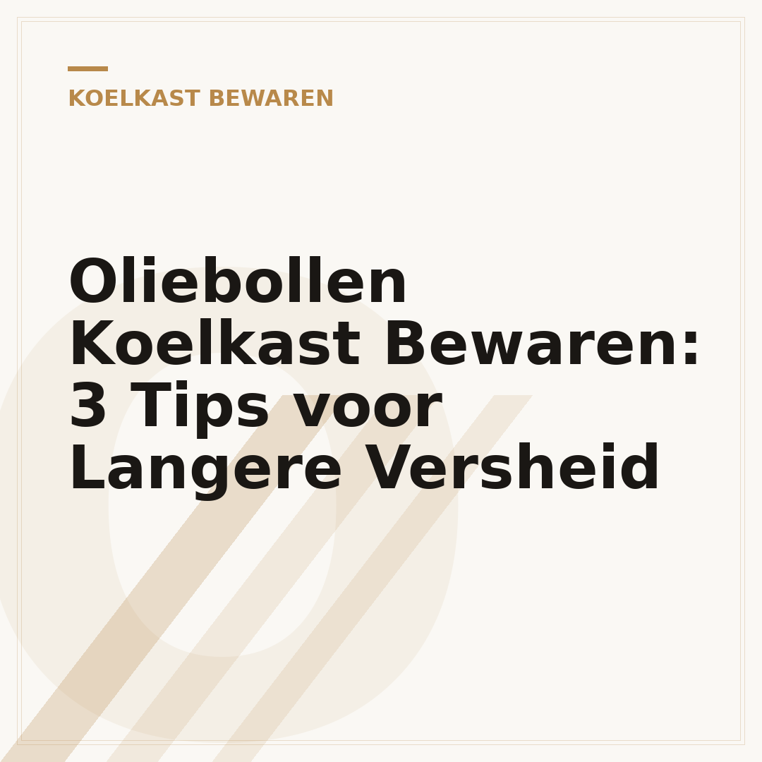 Oliebollen Koelkast Bewaren: 3 Tips voor Langere Versheid