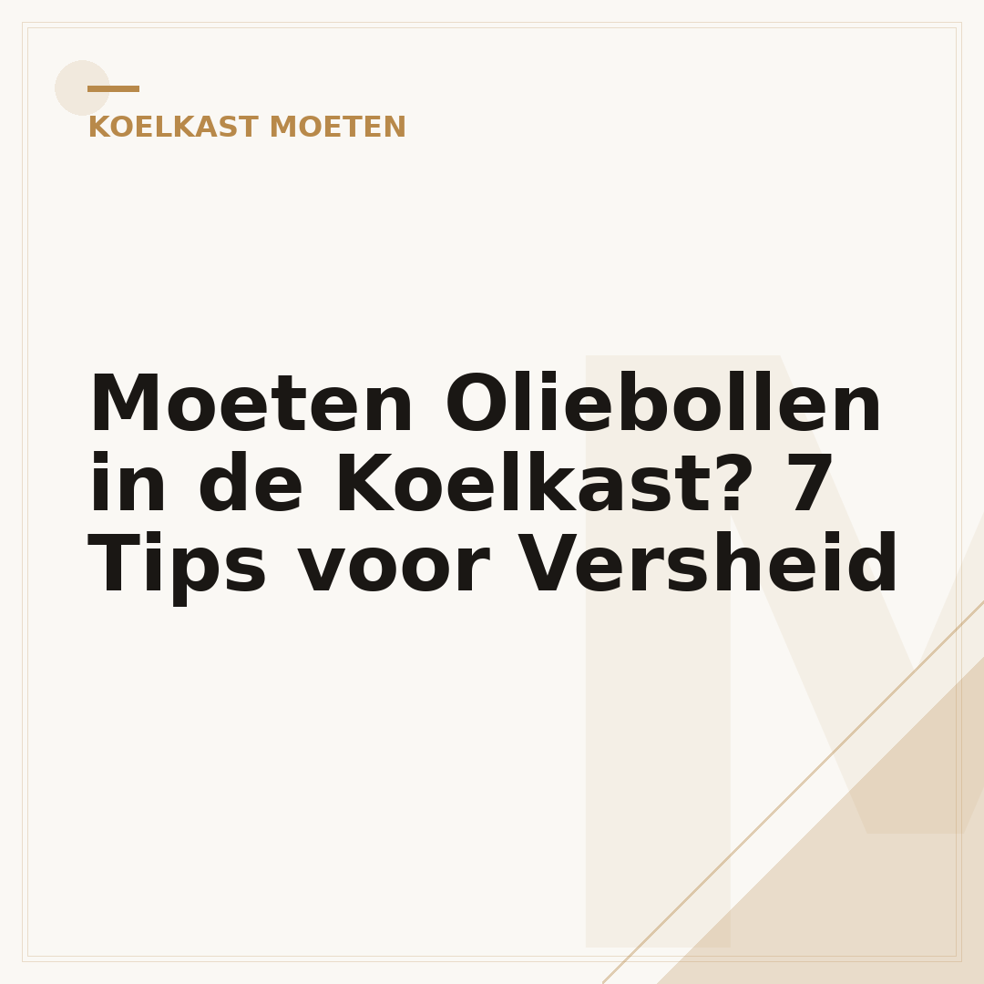 Moeten Oliebollen in de Koelkast? 7 Tips voor Versheid