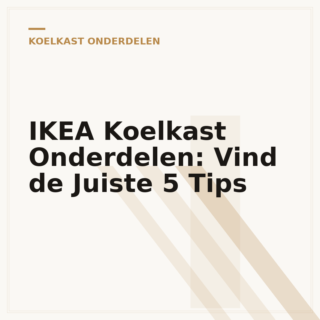 IKEA Koelkast Onderdelen: Vind de Juiste 5 Tips