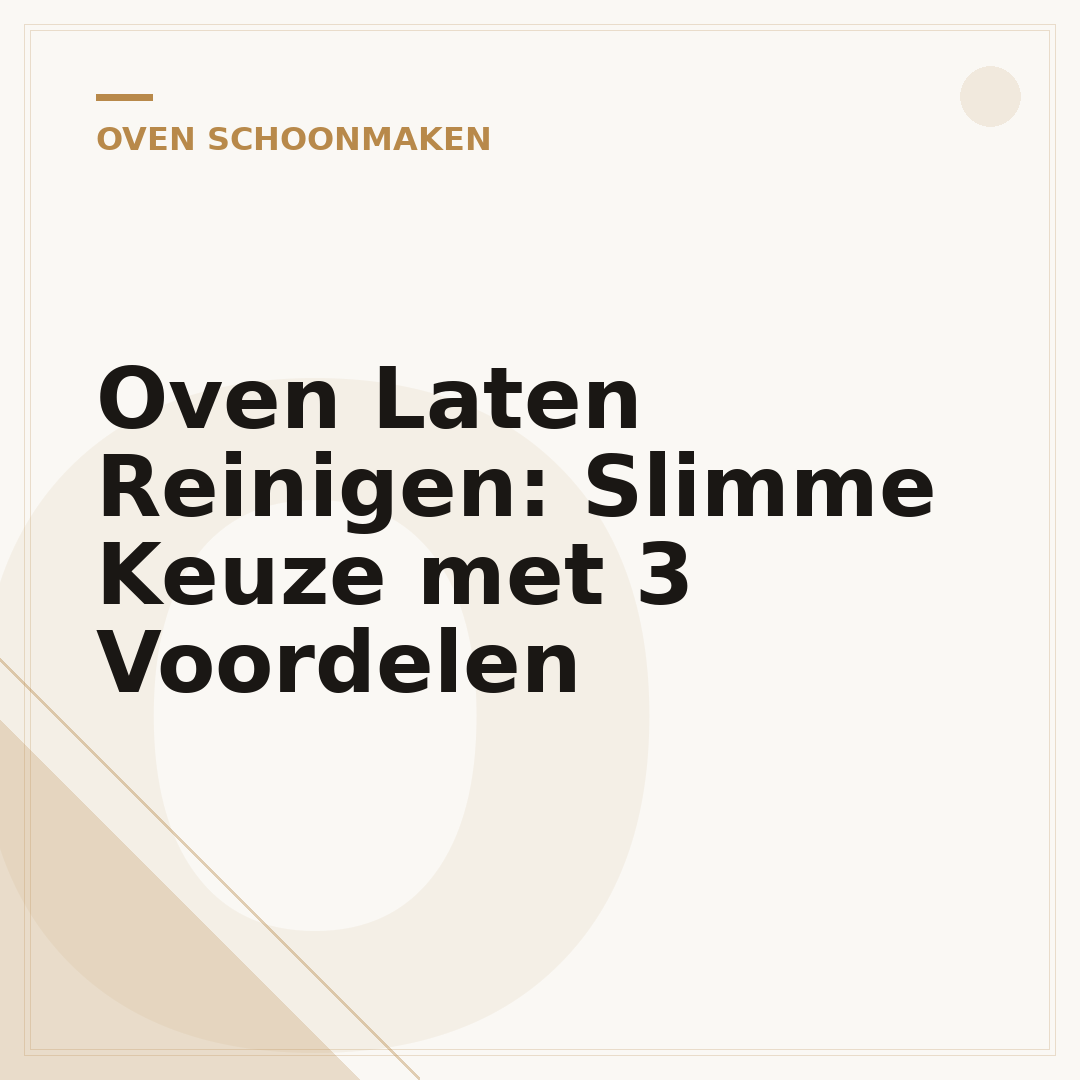Oven Laten Reinigen: Slimme Keuze met 3 Voordelen