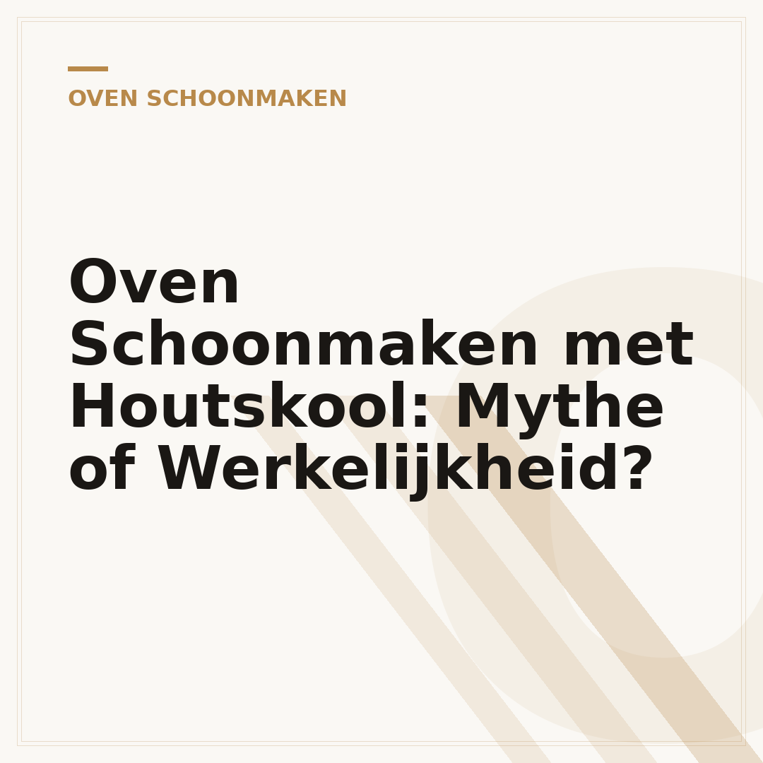 Oven Schoonmaken met Houtskool: Mythe of Werkelijkheid?