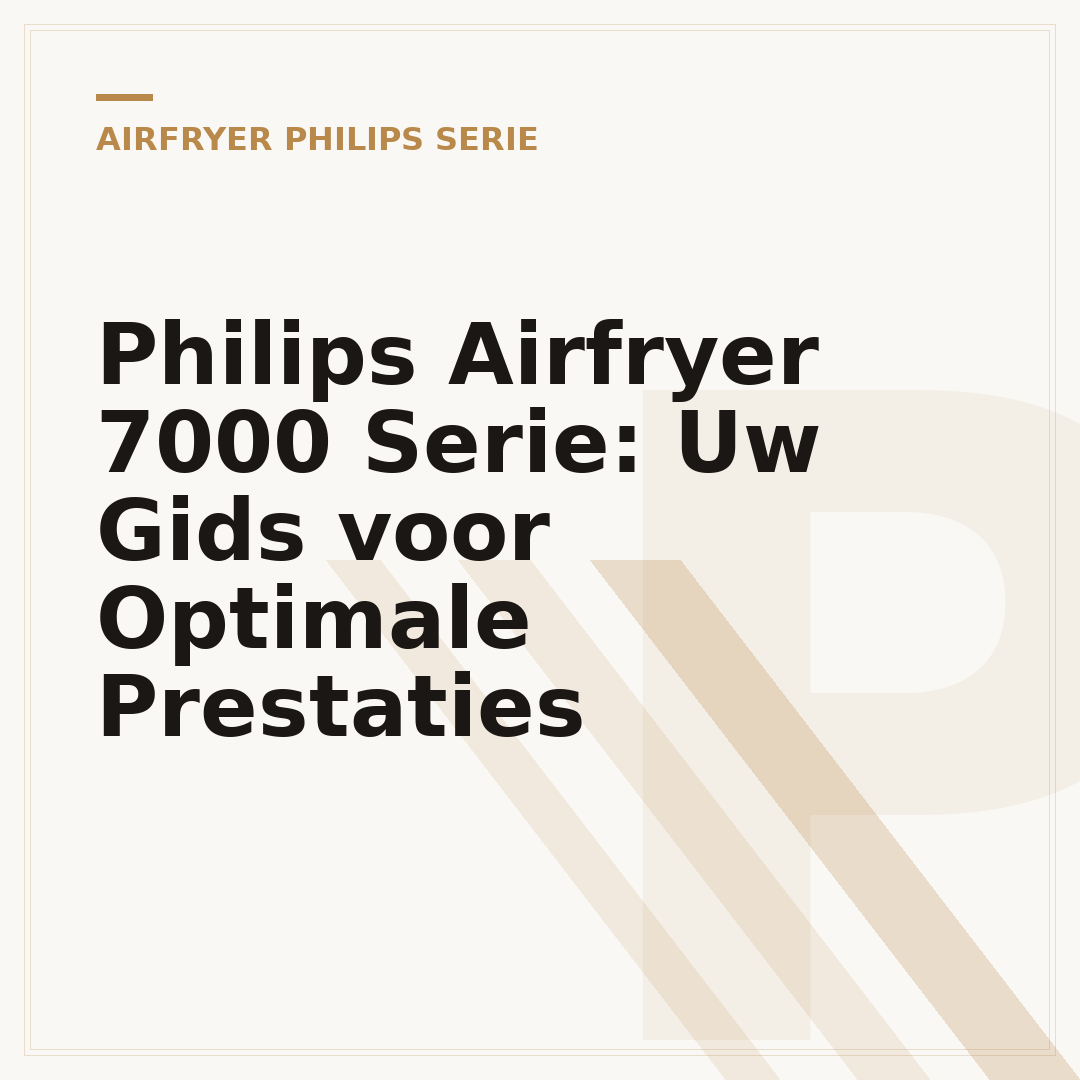 Philips Airfryer 7000 Serie: Uw Gids voor Optimale Prestaties