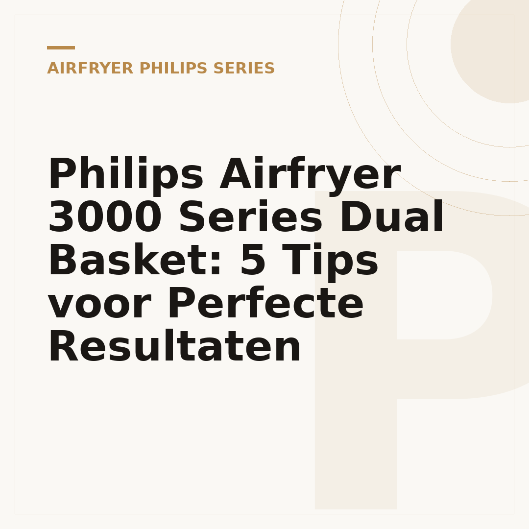 Philips Airfryer 3000 Series Dual Basket: 5 Tips voor Perfecte Resultaten