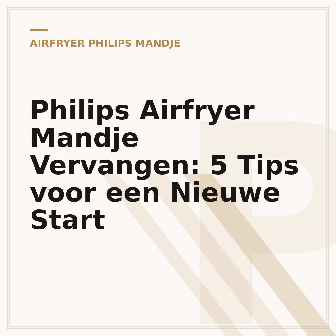 Philips Airfryer Mandje Vervangen: 5 Tips voor een Nieuwe Start
