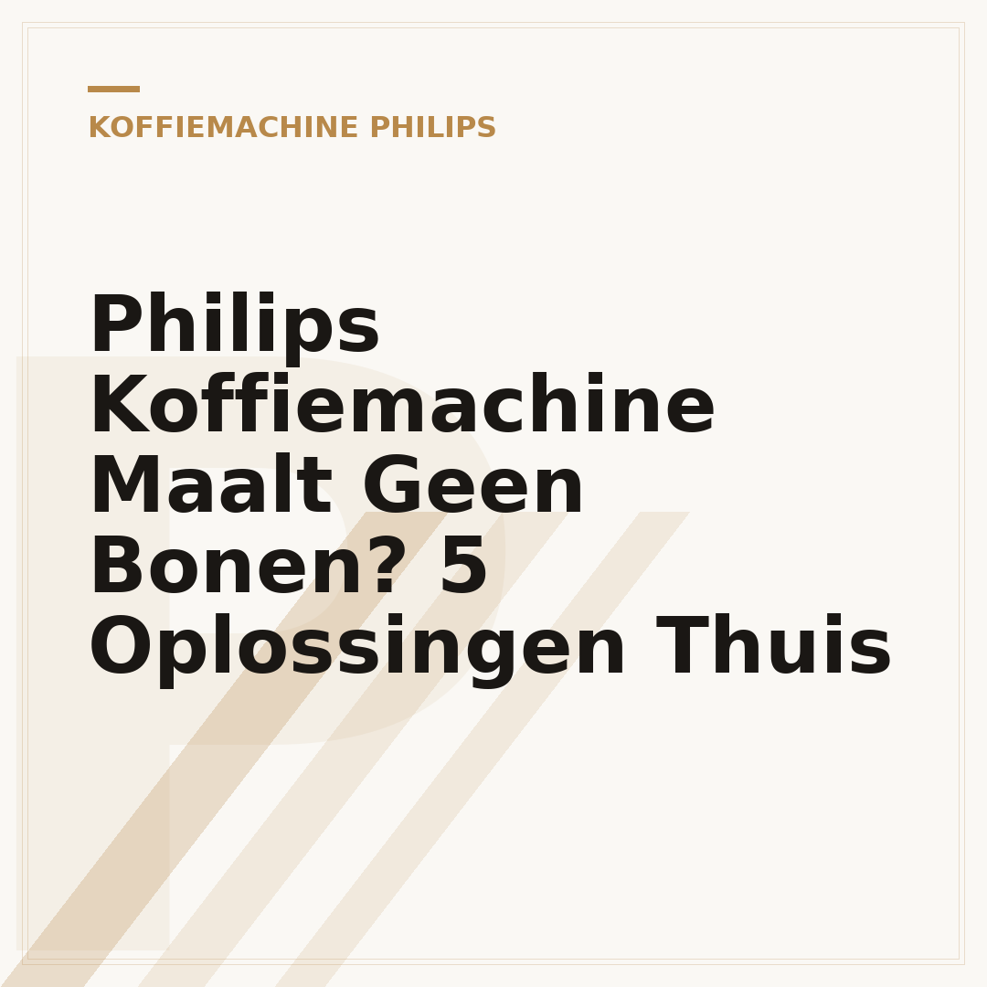Philips Koffiemachine Maalt Geen Bonen? 5 Oplossingen Thuis