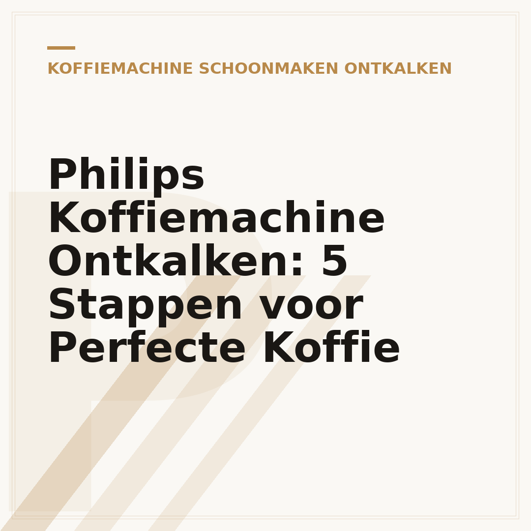 Philips Koffiemachine Ontkalken: 5 Stappen voor Perfecte Koffie