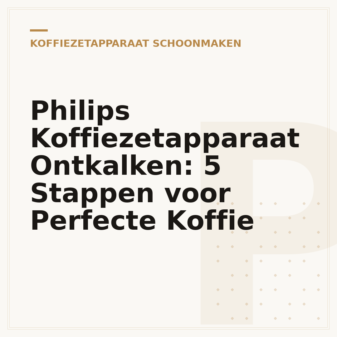 Philips Koffiezetapparaat Ontkalken: 5 Stappen voor Perfecte Koffie