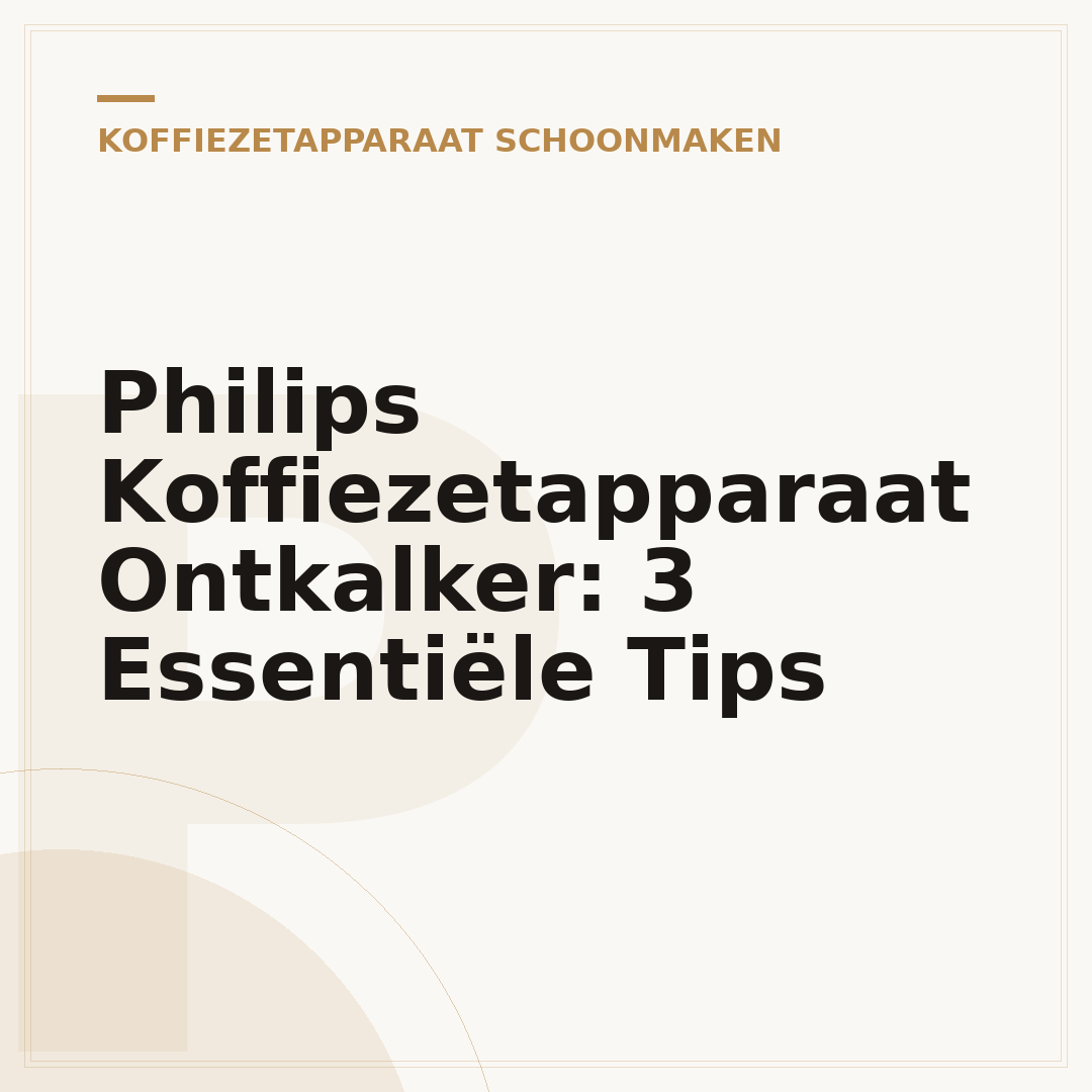 Philips Koffiezetapparaat Ontkalker: 3 Essentiële Tips