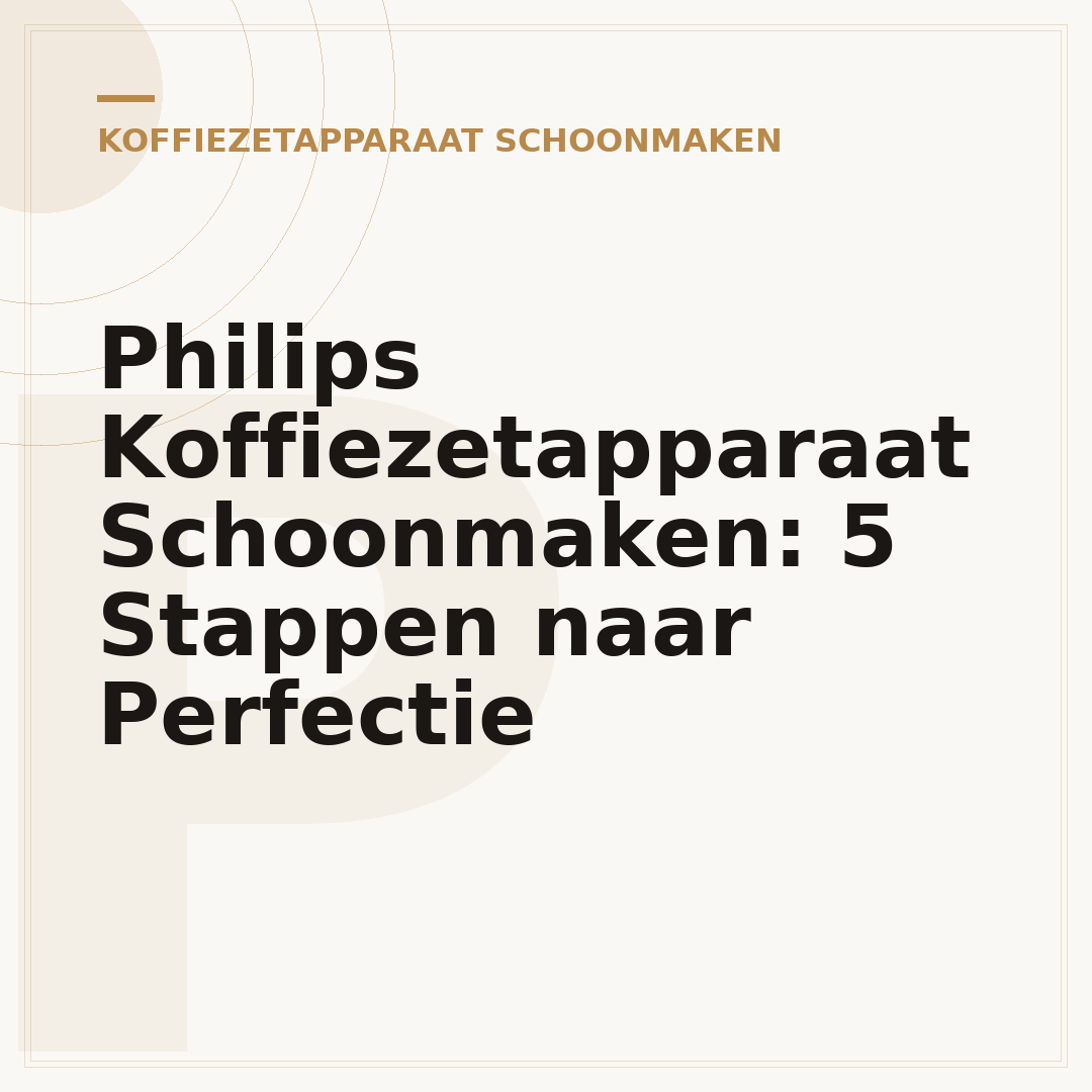Philips Koffiezetapparaat Schoonmaken: 5 Stappen naar Perfectie