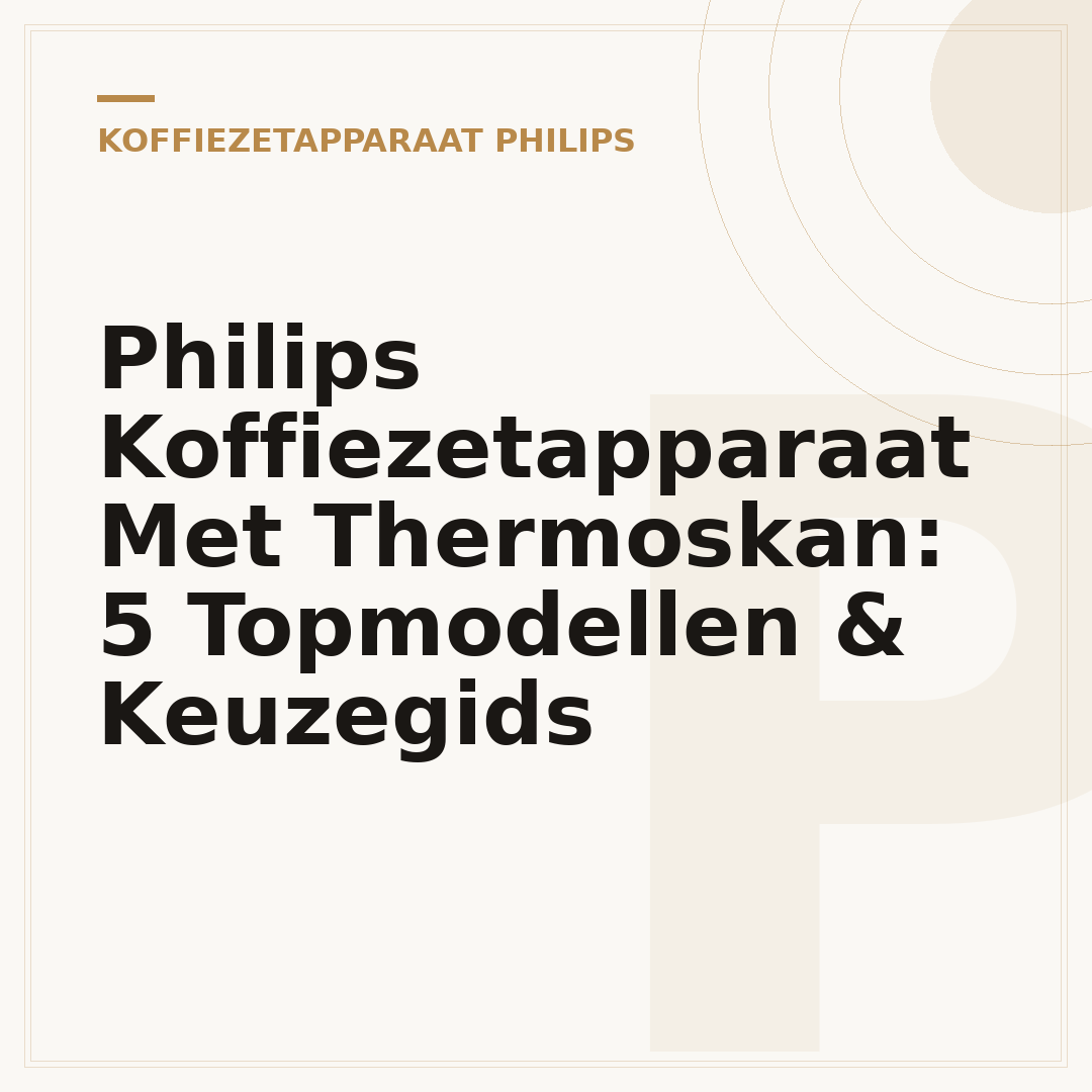 Philips Koffiezetapparaat Met Thermoskan: 5 Topmodellen & Keuzegids