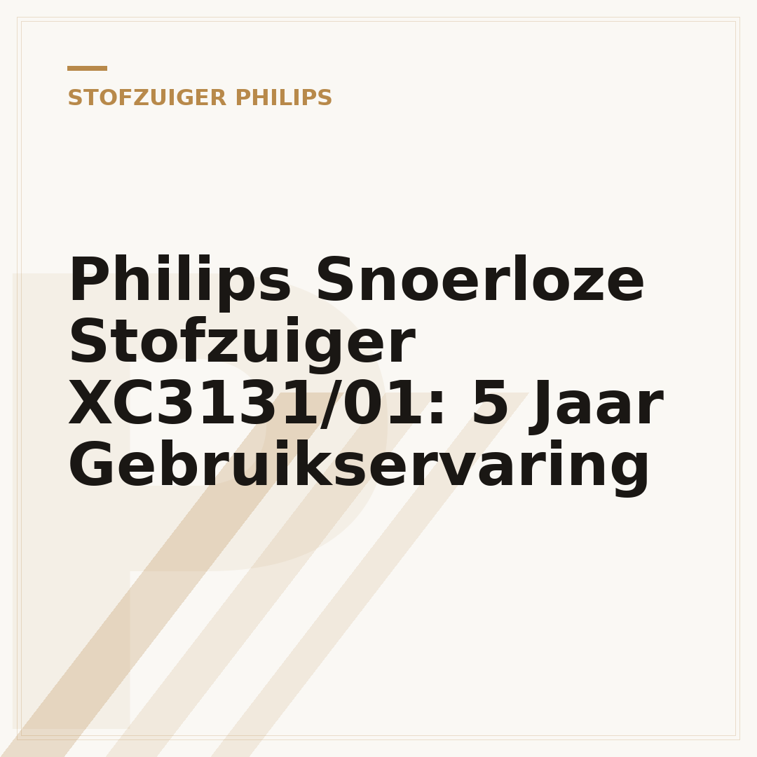 Philips Snoerloze Stofzuiger XC3131/01: 5 Jaar Gebruikservaring