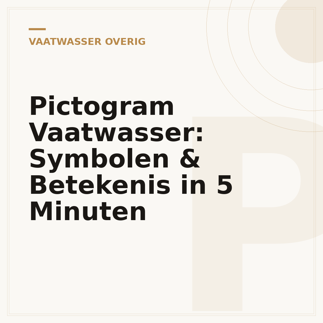 Pictogram Vaatwasser: Symbolen & Betekenis in 5 Minuten