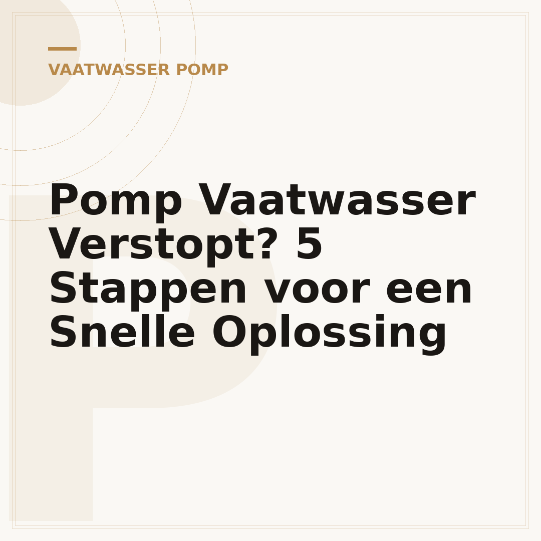 Pomp Vaatwasser Verstopt? 5 Stappen voor een Snelle Oplossing