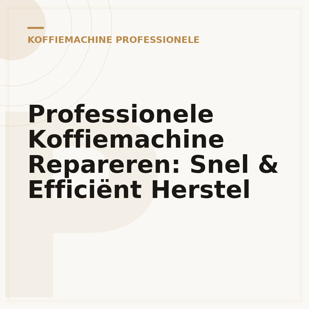 Professionele Koffiemachine Repareren: Snel & Efficiënt Herstel