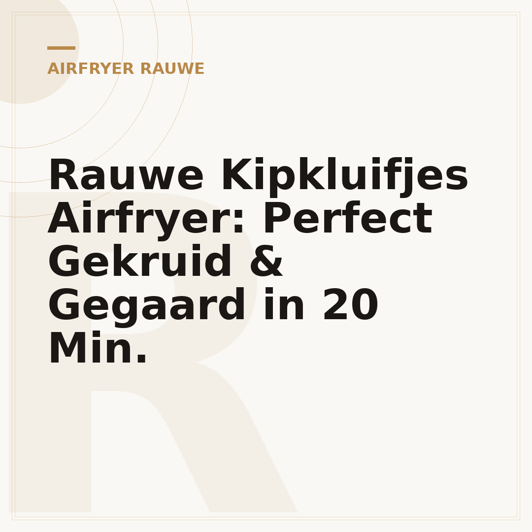 Rauwe Kipkluifjes Airfryer: Perfect Gekruid & Gegaard in 20 Min.