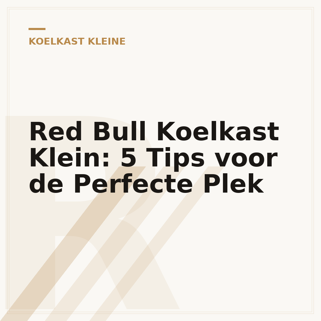 Red Bull Koelkast Klein: 5 Tips voor de Perfecte Plek