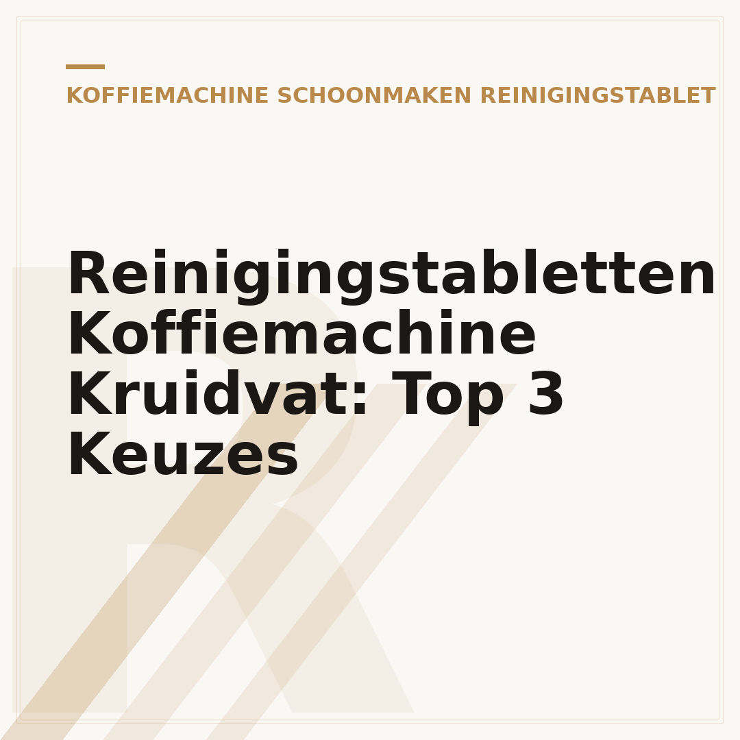 Reinigingstabletten Koffiemachine Kruidvat: Top 3 Keuzes