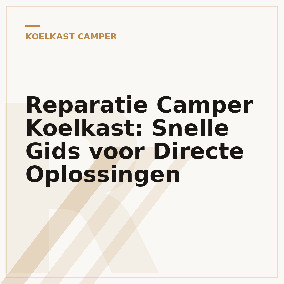 Reparatie Camper Koelkast: Snelle Gids voor Directe Oplossingen