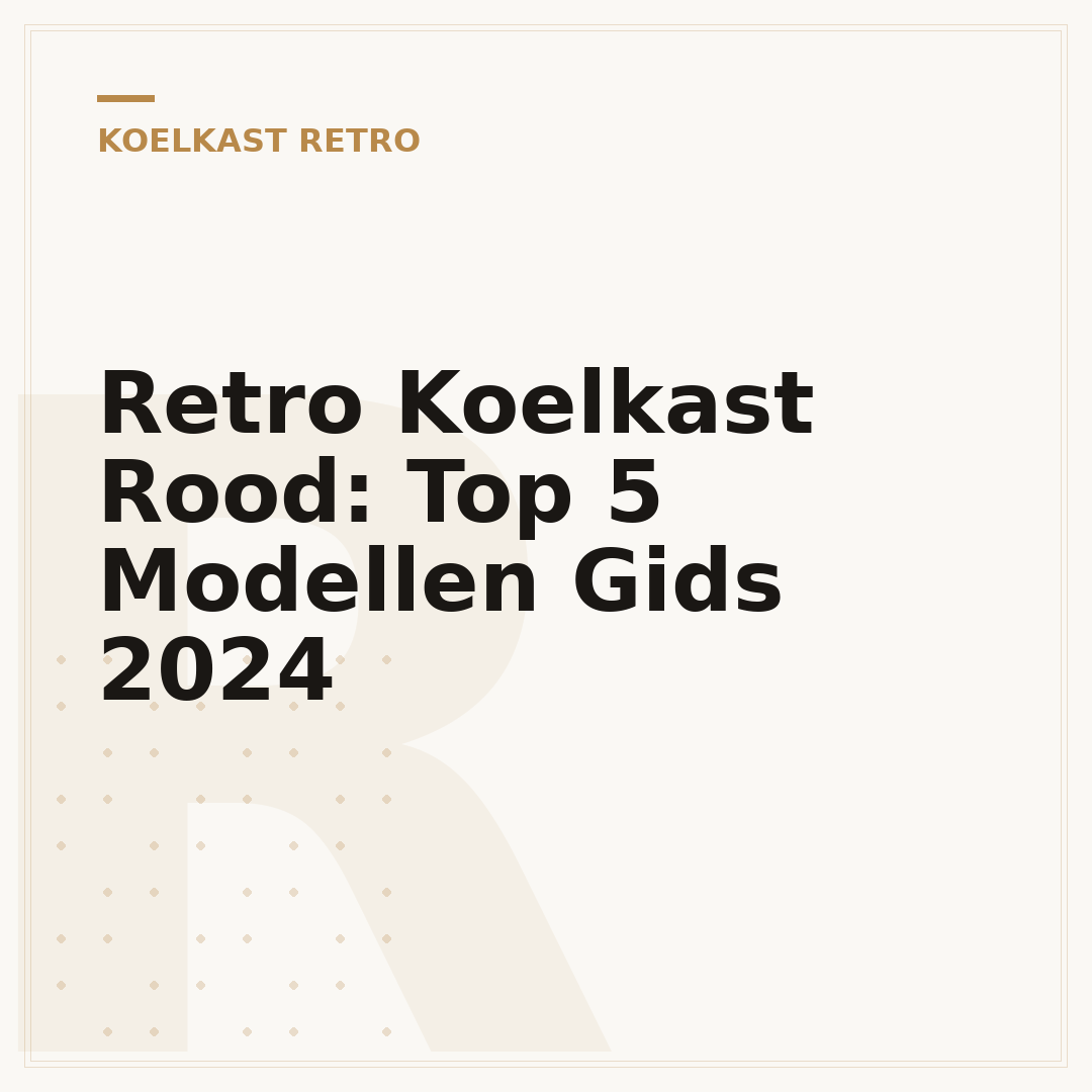 Retro Koelkast Rood: Top 5 Modellen Gids 2024