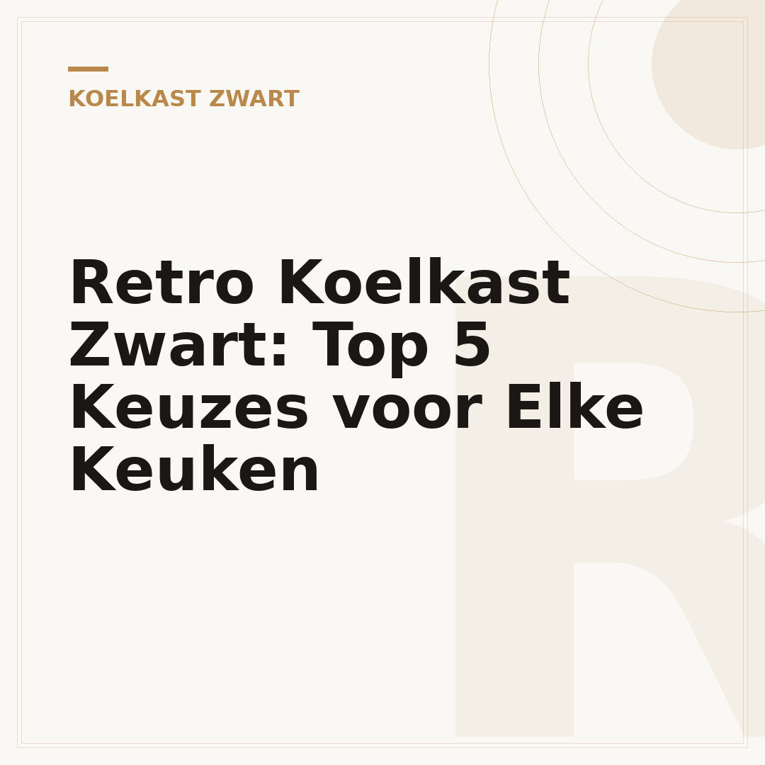 Retro Koelkast Zwart: Top 5 Keuzes voor Elke Keuken